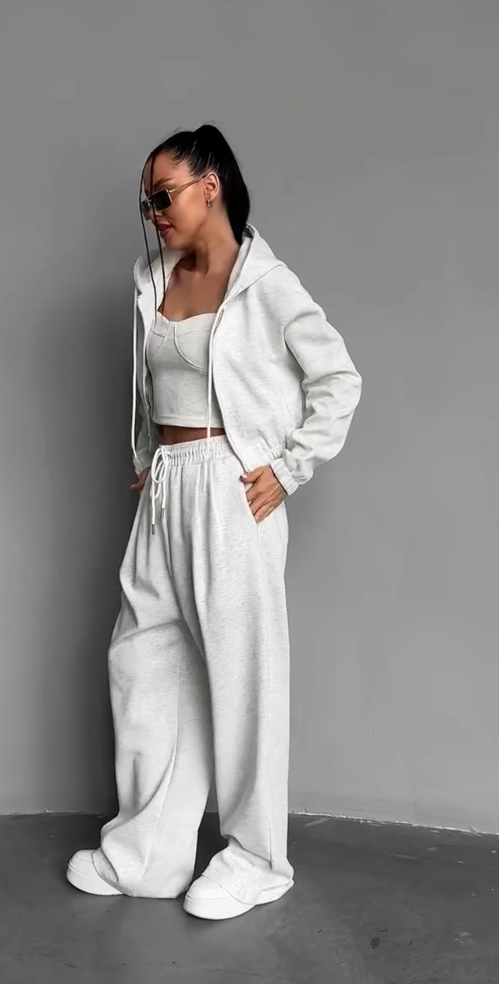 Coordinato Three”Pantalone Bustier e Giacca 10 colori disponibili