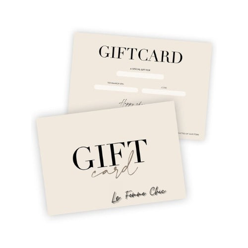 Gift Card by Le Femme Chic