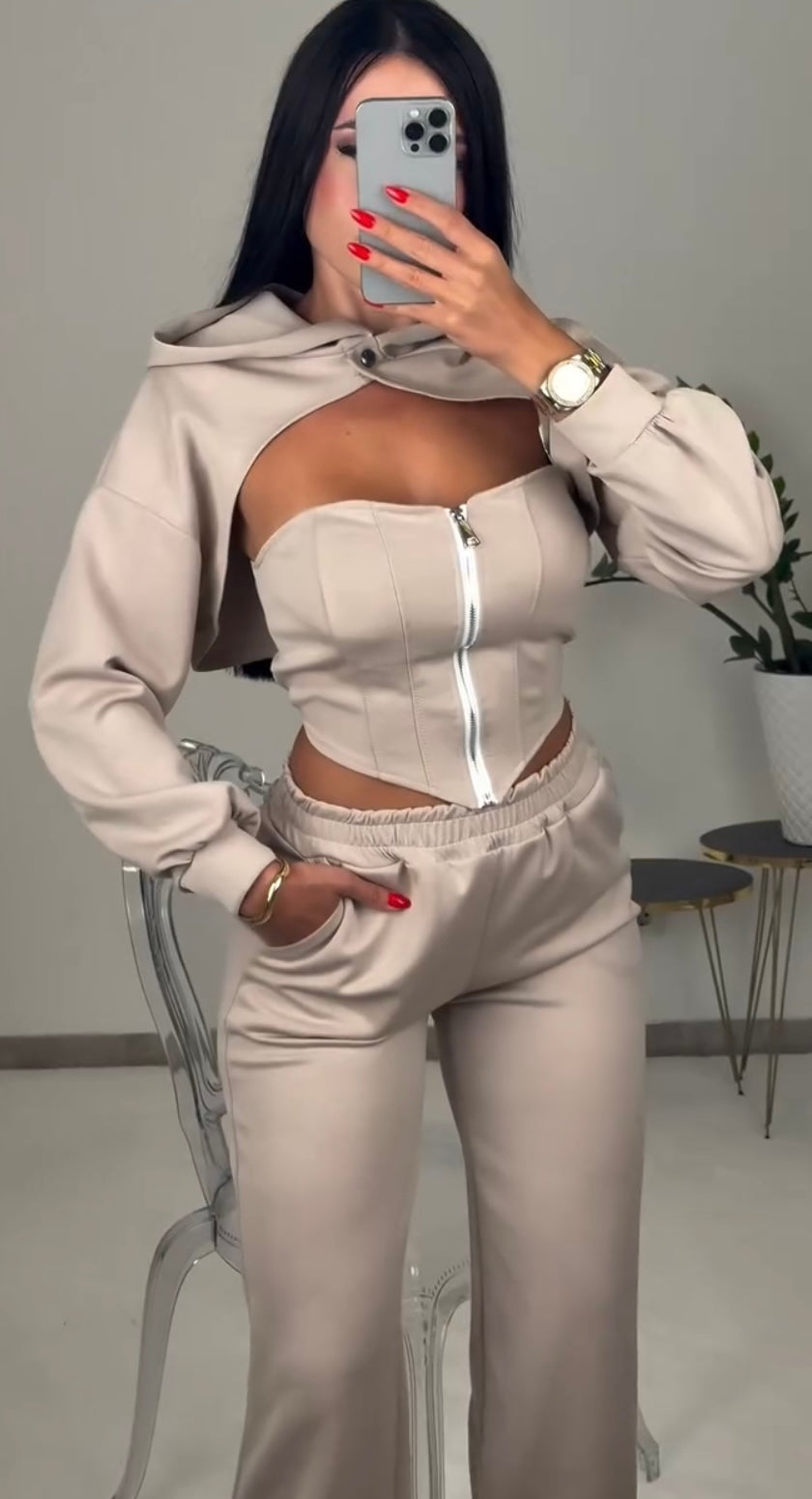 Coordinato Kira (Pantaloni Bustier e Coprispalla)