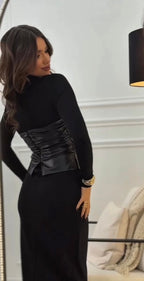 Abito Ornella “ Cintura In Ecopelle Inclusa “