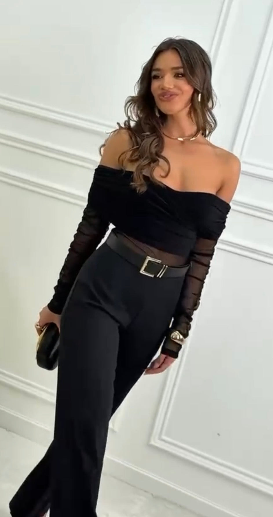 Coordinato Nensy “ Body Pantaloni e Cintura “