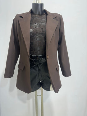 Shorts Marrone/Body Nero/Giacca Nero