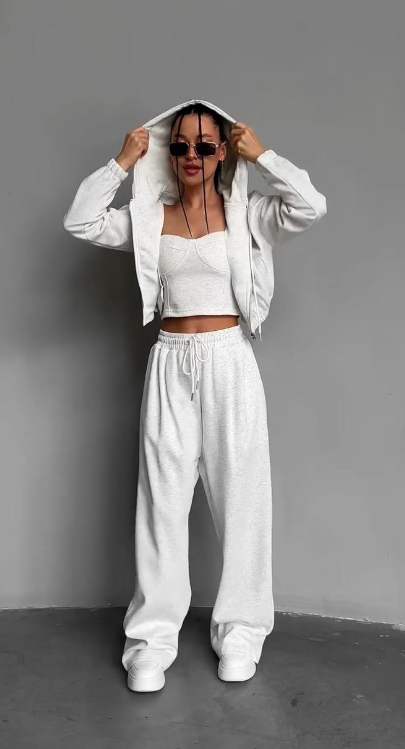 Coordinato Three”Pantalone Bustier e Giacca 10 colori disponibili