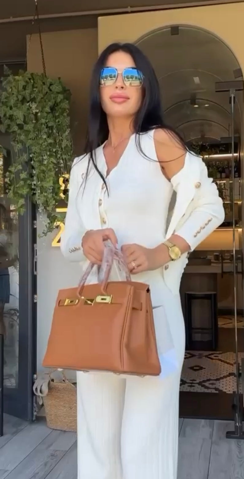 Coordinato Karol “ Pantaloni Gilet e Cardigan “