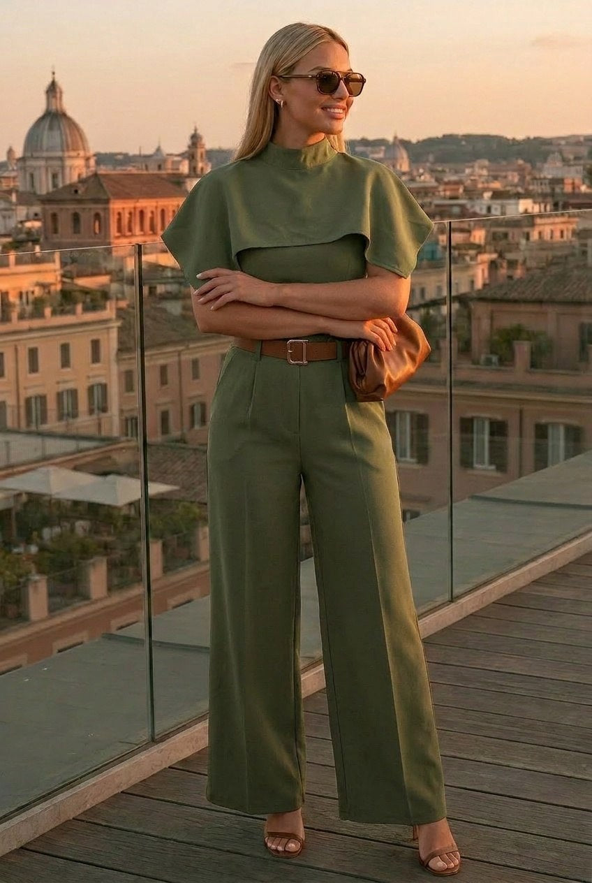 Coordinato Capri (Pantaloni Bustier e Coprispalle)