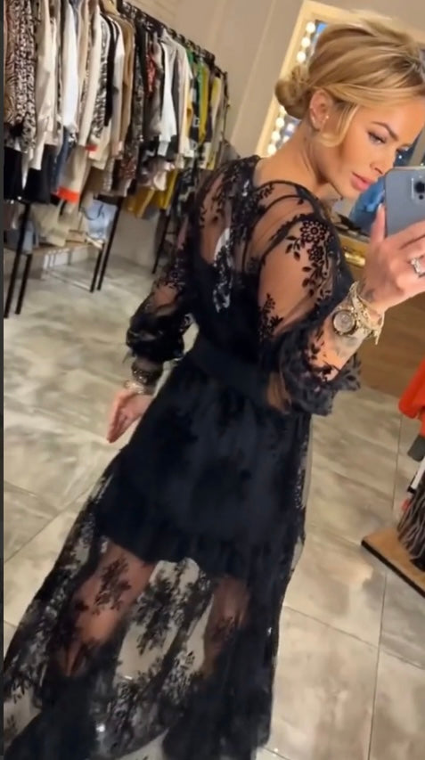 Abito Style In Pizzo(Cintura Inclusa)In Promo