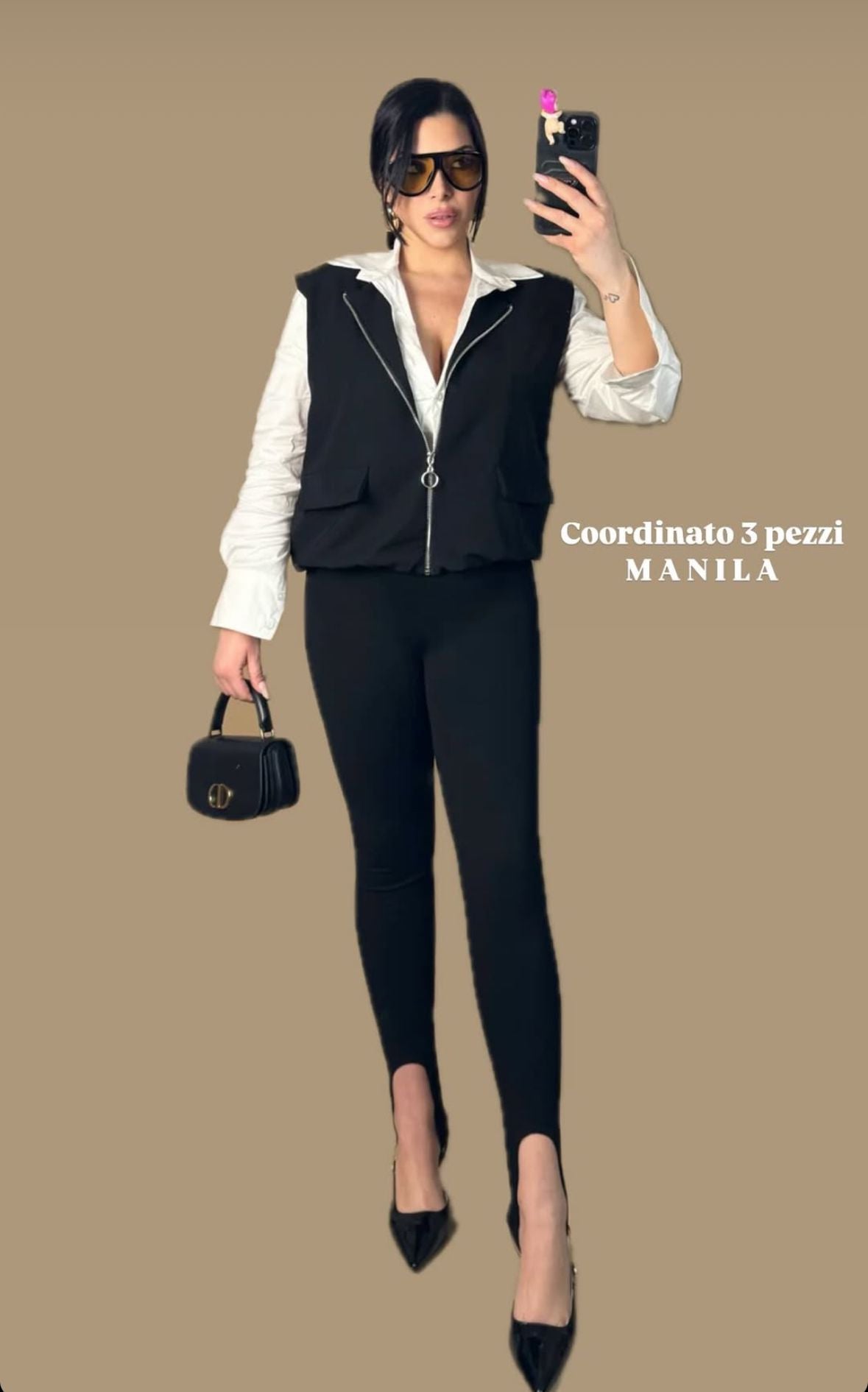 Completo Manila (Leghins Camicia e Gilè)