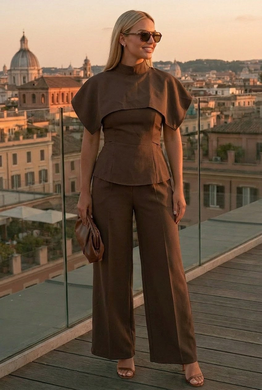 Coordinato Capri (Pantaloni Bustier e Coprispalle)