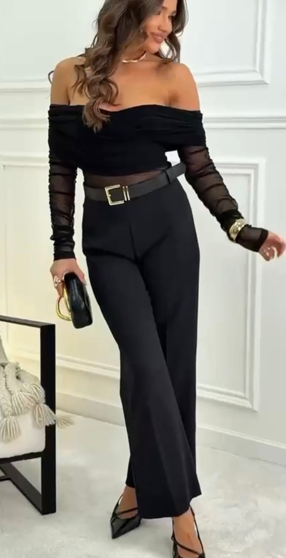 Coordinato Nensy “ Body Pantaloni e Cintura “