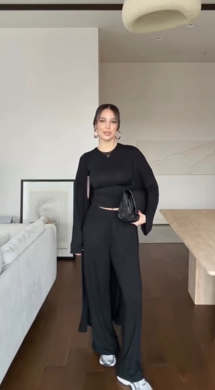 Coordinato Tris ‘Pantaloni Maglia e Cardigan ‘