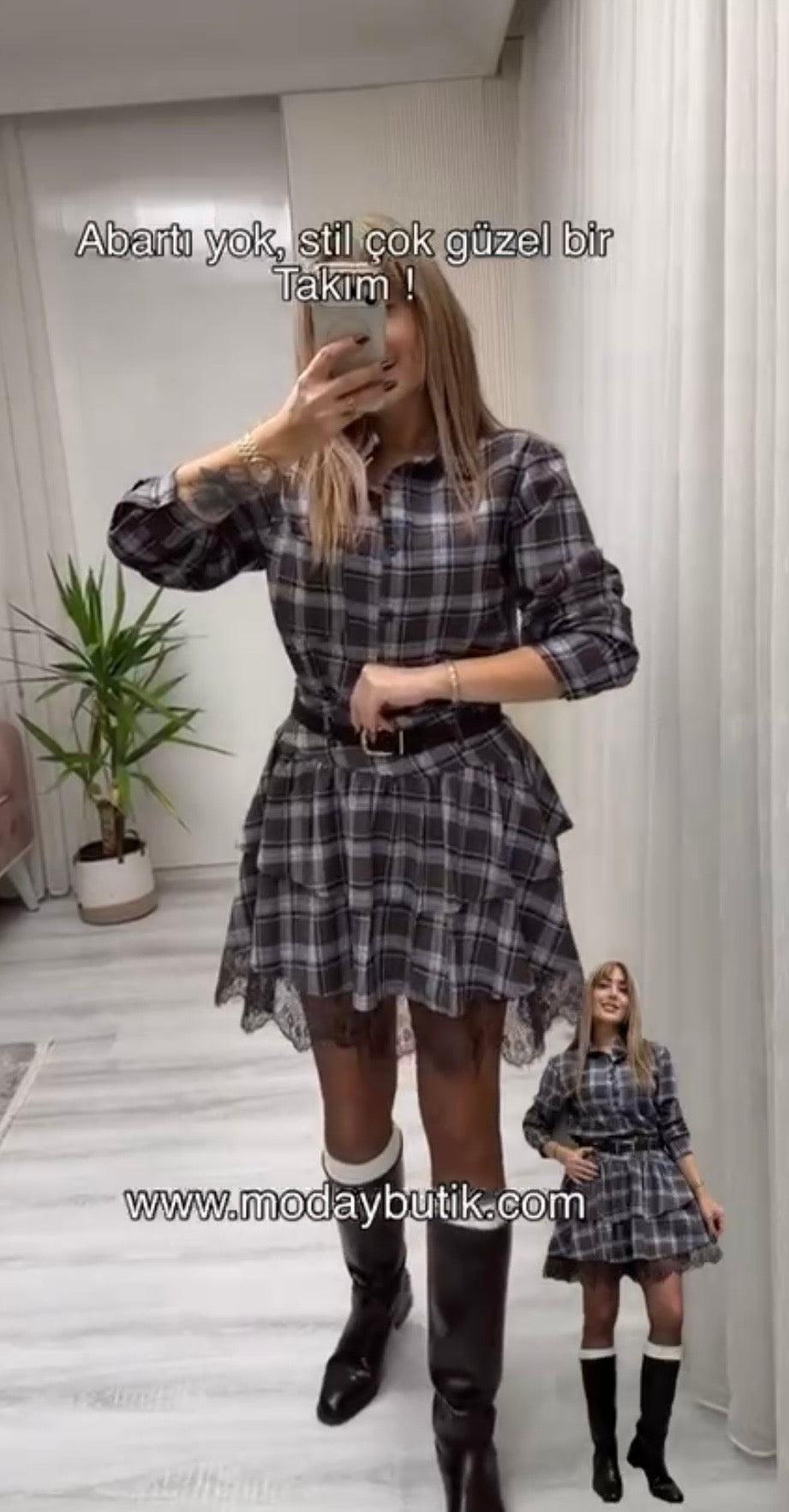 Abito Quadri ‘ Cintura Compresa ‘