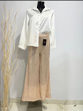 Pantaloni Canna Di Fucile/Camicia Ner