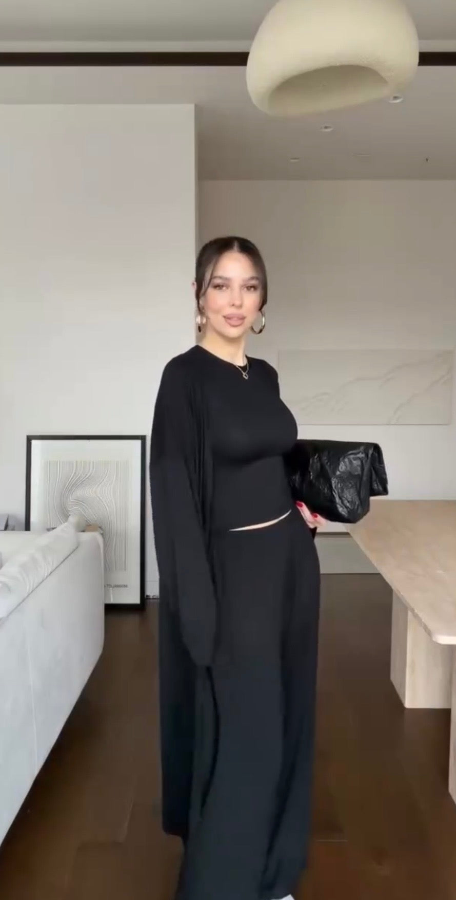 Coordinato Tris ‘Pantaloni Maglia e Cardigan ‘