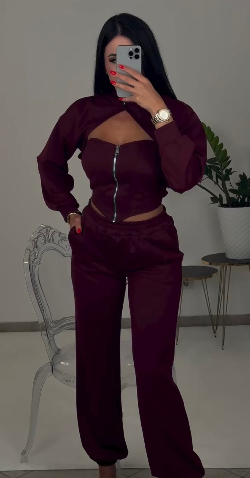 Coordinato Kira (Pantaloni Bustier e Coprispalla)
