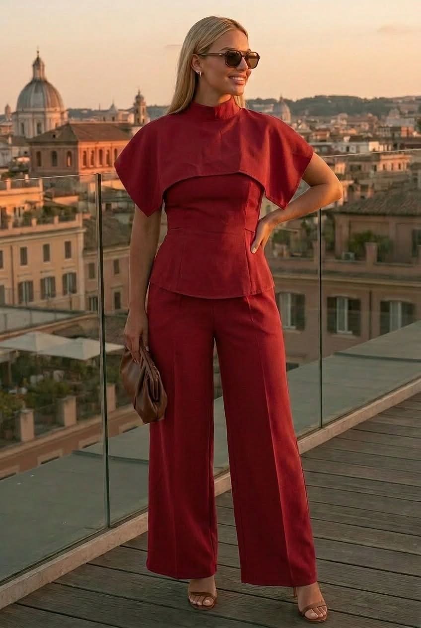 Coordinato Capri (Pantaloni Bustier e Coprispalle)