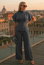 Coordinato Capri (Pantaloni Bustier e Coprispalle)